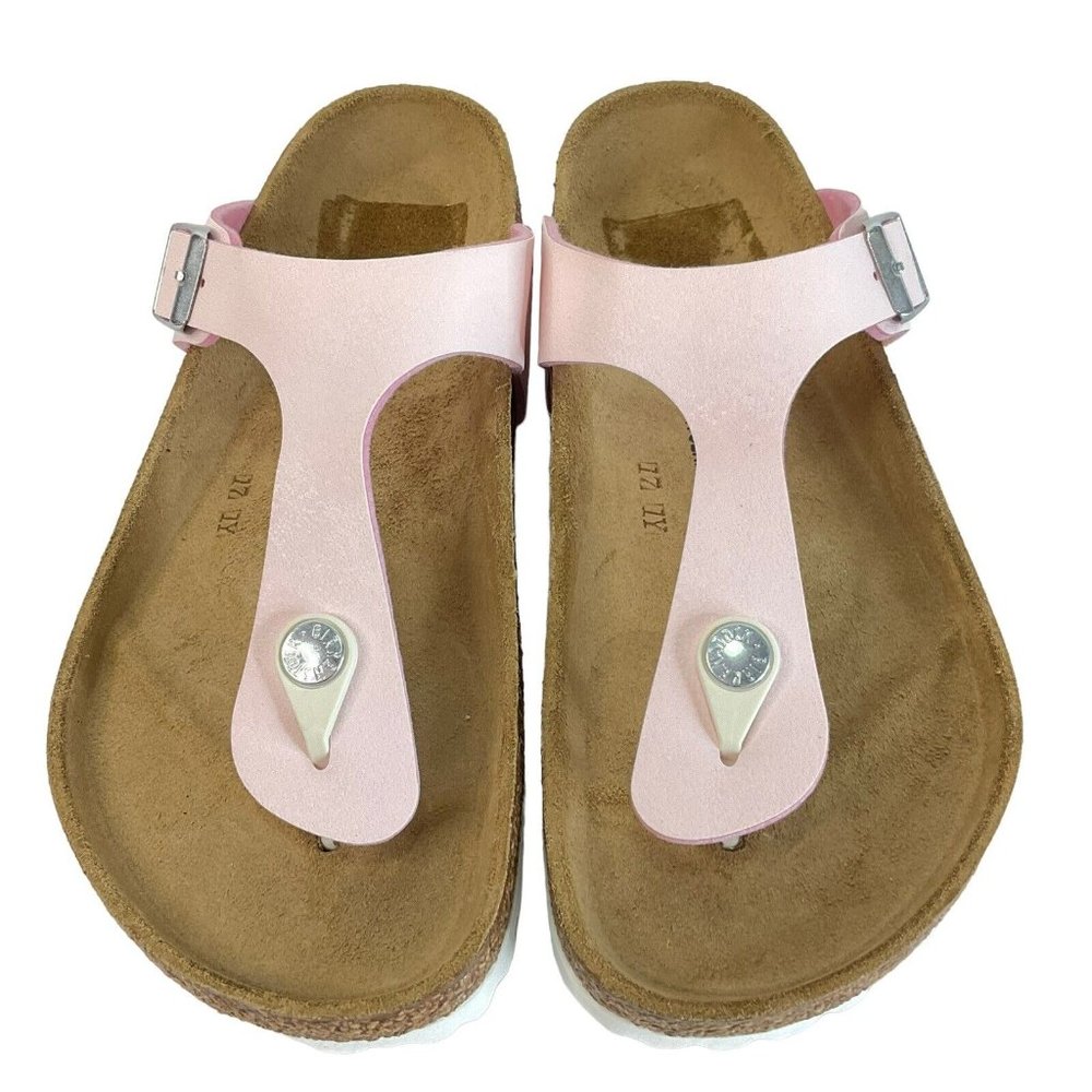 Birkenstock Shoes Womens Sz 39 US 8 Gizeh Sandal Pink Birko-Flor Thong New - Picture 3 of 10